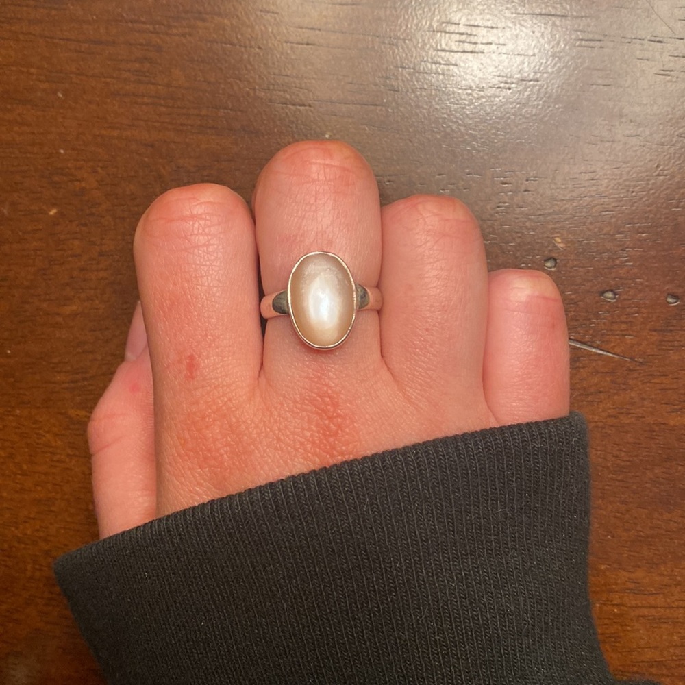 Sterling Silver Sunstone Statement Ring - image 3